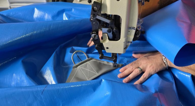 sewing a custom made tarp